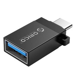 Adapter USB Orico CBT-UT01-BK-BP USB-C na USB-A alu czarny zawieszka ORICO