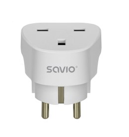 Adapter podróżny Savio AP-02 gniazdo UK - wtyk EU Savio