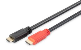 Kabel DIGITUS HDMI HighSpeed ze wzmacniaczem 1080p60Hz FHD Typ HDMI A/A M/M czarny 40m Digitus