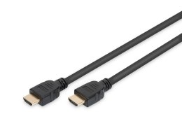 Kabel DIGITUS połączeniowy HDMI 2.1 Ultra HighSpeed 8K60Hz UHD Typ HDMI A/A M/M czarny 1m Digitus