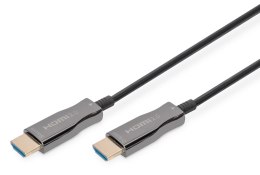 Kabel DIGITUS połączeniowy hybrydowy AOC HDMI 2.0 Premium High Speed Ethernet 4K60Hz UHD HDMI A/HDMI A M/M czarny 15m Digitus