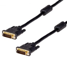 Kabel DVI Akyga AK-AV-02 DVI-I (24+5) Gold 1,8m czarny AKYGA