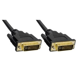 Kabel DVI Akyga AK-AV-06 DVI-I (24+1) Gold 1,8m czarny AKYGA