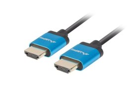 Kabel HDMI Lanberg M/M v2.0 0,5m 4K slim czarny LANBERG