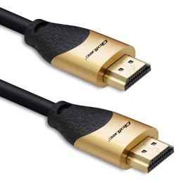 Kabel HDMI QOLTEC v2.1 Ultra High Speed 8K | 60Hz | 30AWG | GOLD | 1m Qoltec