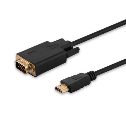 Kabel HDMI Savio CL-103 19pin męski - VGA męski 1,8m Savio Kabel HDMI Savio CL-103 19pin męski - VGA męski 1,8m Savio