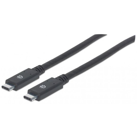 Kabel Manhattan USB-C 3.2 Gen1 M/M 2m czarny Manhattan Kabel Manhattan USB-C 3.2 Gen1 M/M 2m czarny Manhattan