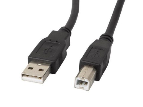 Kabel USB 2.0 Lanberg AM-BM Ferryt 0,5m czarny LANBERG