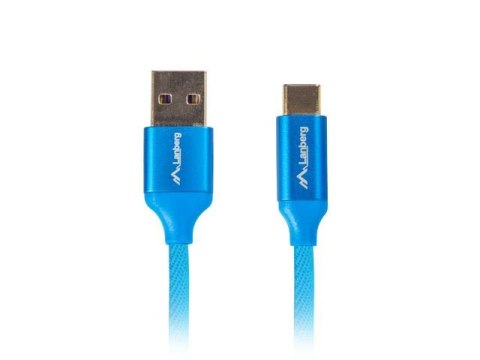 Kabel USB 2.0 Lanberg Premium CM - AM 1,8m niebieski QC 3.0 LANBERG Kabel USB 2.0 Lanberg Premium CM - AM 1,8m niebieski QC 3.0 LANBERG