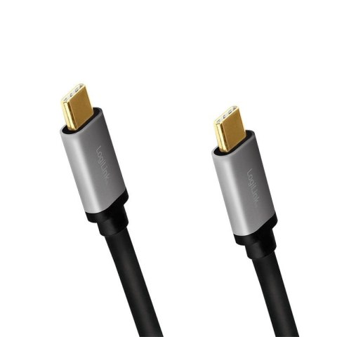 Kabel USB 3.2 LogiLink CUA0107 USB-C - USB-C, M/M, 4K, E-mark, PD, 1m LogiLink Kabel USB 3.2 LogiLink CUA0107 USB-C - USB-C, M/M, 4K, E-mark, PD, 1m LogiLink