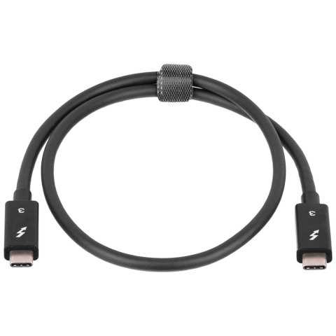 Kabel USB Akyga AK-USB-33 USB type C Thunderbolt 3 (m) / USB type C Thunderbolt 3 (m) ver. 3.1 0,5m czarny AKYGA