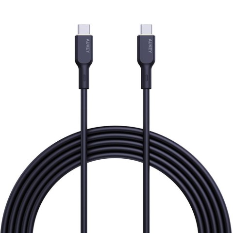 Kabel USB-C Aukey CB-SCC102 BK 2.0, PD, 100W, silikon, 1,8m Aukey Kabel USB-C Aukey CB-SCC102 BK 2.0, PD, 100W, silikon, 1,8m Aukey