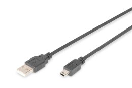 Kabel USB DIGITUS 2.0 A/M - mini B/M, 1m Digitus