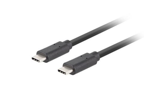 Kabel USB Lanberg USB-C(M) - USB-C(M) 3.1 Gen 2 10Gb/s PD100W 1m czarny LANBERG