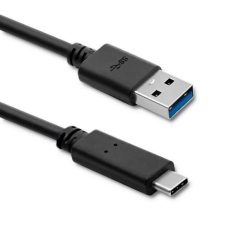 Kabel USB Qoltec 3.1 typ C męski | USB 3.0 A męski | 1.8m | Czarny Qoltec Kabel USB Qoltec 3.1 typ C męski | USB 3.0 A męski | 1.8m | Czarny Qoltec