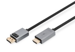 Kabel adapter DIGITUS PREMIUM DisplayPort - HDMI 4K 30Hz DP/HDMI M/M 1.8m Digitus