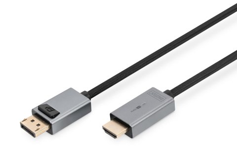 Kabel adapter DIGITUS PREMIUM DisplayPort - HDMI 4K 30Hz DP/HDMI M/M 1.8m Digitus