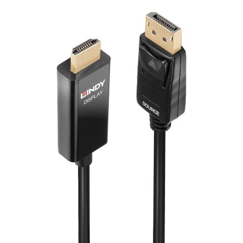 Kabel adapter LINDY DisplayPort - DVI M/M 3m czarny 4K 60Hz LINDY