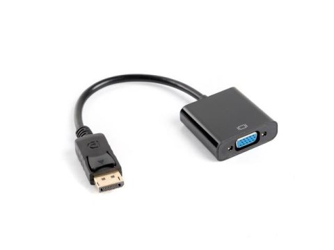 Kabel adapter Lanberg AD-0002-BK Displayport 1.1(M) -> VGA 15 Pin (F) czarny LANBERG Kabel adapter Lanberg AD-0002-BK Displayport 1.1(M) -> VGA 15 Pin (F) czarny LANBERG