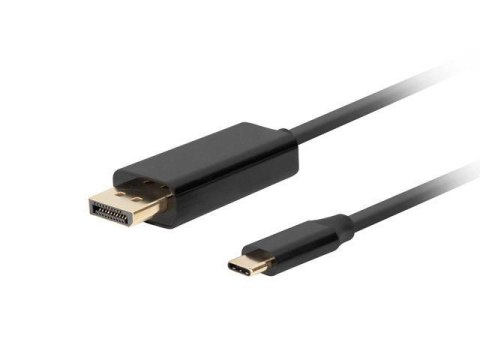 Kabel adapter Lanberg USB-C(M) - Displayport(M) 1,8m 4K 60Hz czarny LANBERG Kabel adapter Lanberg USB-C(M) - Displayport(M) 1,8m 4K 60Hz czarny LANBERG