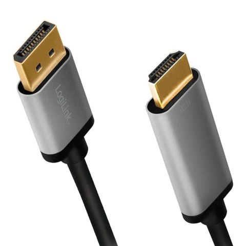 Kabel adapter LogiLink CDA0107 DisplayPort 1.2 - HDMI, 2m LogiLink Kabel adapter LogiLink CDA0107 DisplayPort 1.2 - HDMI, 2m LogiLink