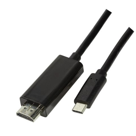 Kabel adapter LogiLink UA0329 USB-C - HDMI 2.0, czarny 1,8m LogiLink