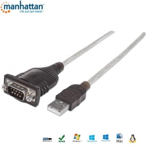 Kabel adapter Manhattan USB/COM RS232 0,45m Manhattan Kabel adapter Manhattan USB/COM RS232 0,45m Manhattan