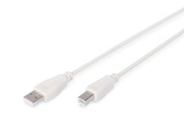 Kabel drukarkowy DIGITUS USB 2.0 A/M - B/M, 1,8m beżowy Digitus