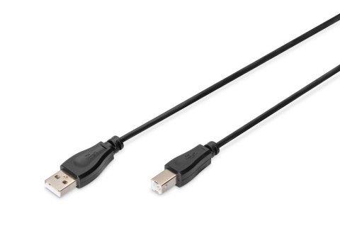 Kabel drukarkowy DIGITUS USB 2.0 A/M - B/M, 1m czarny Digitus Kabel drukarkowy DIGITUS USB 2.0 A/M - B/M, 1m czarny Digitus