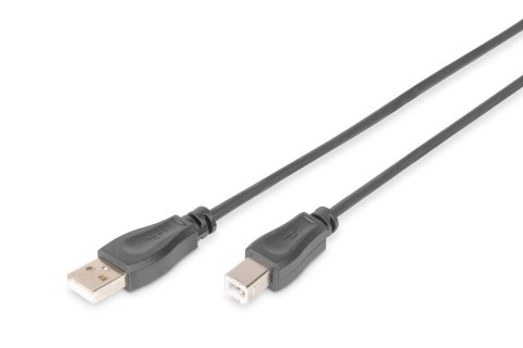 Kabel drukarkowy USB DIGITUS 2.0 A/M - USB B/M, 1,8m, miedź, czarny Digitus Kabel drukarkowy USB DIGITUS 2.0 A/M - USB B/M, 1,8m, miedź, czarny Digitus
