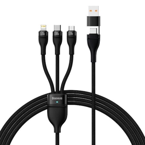 Kabel przewód USB-C 3w1 - USB-C, micro USB, Lightning 120cm Baseus CASS030101 Baseus Kabel przewód USB-C 3w1 - USB-C, micro USB, Lightning 120cm Baseus CASS030101 Baseus