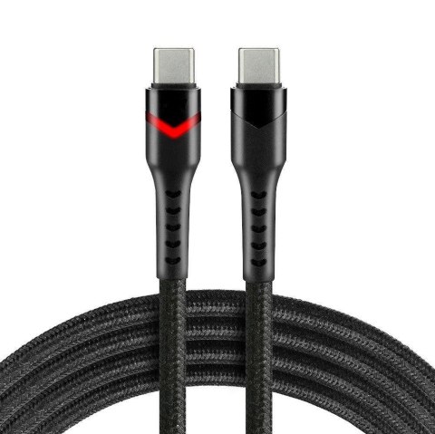 Kabel przewód USB-C PD RGB LED 1m everActive CBB-1PDR Power Delivery 3A z obsługą szybkiego ładowania 60W Everactive Kabel przewód USB-C PD RGB LED 1m everActive CBB-1PDR Power Delivery 3A z obsługą szybkiego ładowania 60W Everactive