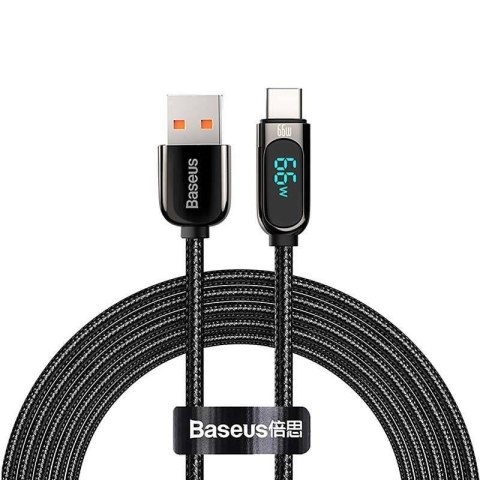 Kabel przewód USB - USB-C / Typ-C 100cm Baseus Display CASX020001 z obsługą szybkiego ładowania 66W Baseus Kabel przewód USB - USB-C / Typ-C 100cm Baseus Display CASX020001 z obsługą szybkiego ładowania 66W Baseus