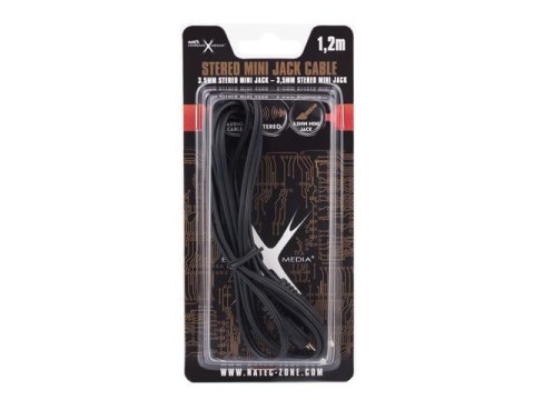 Kabel stereo Natec Extreme Media minijack->minijack M/M 1,2m (blister) Natec Kabel stereo Natec Extreme Media minijack->minijack M/M 1,2m (blister) Natec