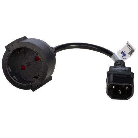 Kabel zasilający Akyga AK-PC-10A IEC C14 CEE 7/4 250V/50Hz 0,15m AKYGA Kabel zasilający Akyga AK-PC-10A IEC C14 CEE 7/4 250V/50Hz 0,15m AKYGA