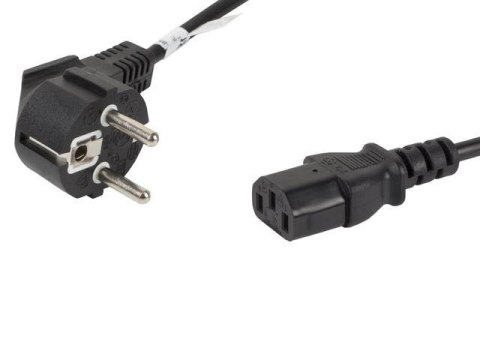Kabel zasilający Lanberg CEE 7/7 -> IEC 320 C13 1,8m czarny LANBERG