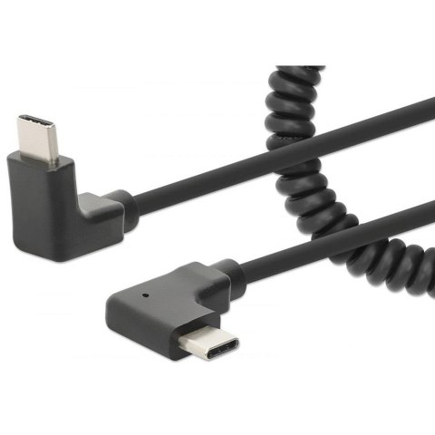 Kabel zasilający Manhattan USB-C 60W/3A do szybkiego bezpiecznego ładowania Manhattan Kabel zasilający Manhattan USB-C 60W/3A do szybkiego bezpiecznego ładowania Manhattan