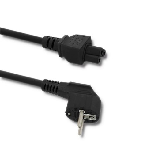 Kabel zasilający Qoltec IEC C5/SCHUKO | koniczynka | 3x0.75mm2 | 1.4m Qoltec Kabel zasilający Qoltec IEC C5/SCHUKO | koniczynka | 3x0.75mm2 | 1.4m Qoltec