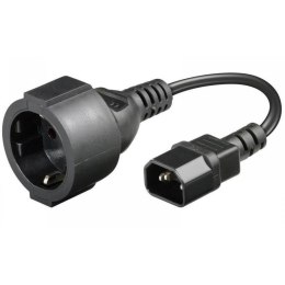 Kabel zasilający / adapter Manhattan C14/Schuko F 0,23m czarny Manhattan