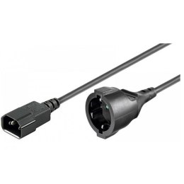 Kabel zasilający / adapter Manhattan C14/Schuko F 1,5m czarny Manhattan