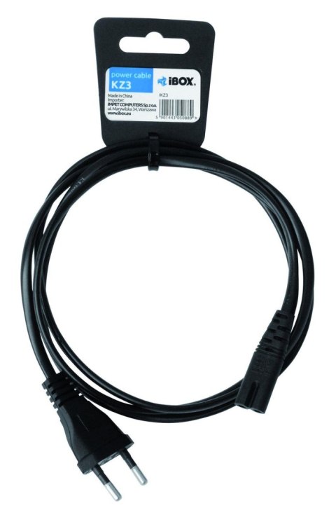 Kabel zasilający iBOX KZ3 IEC320 C7 IBOX