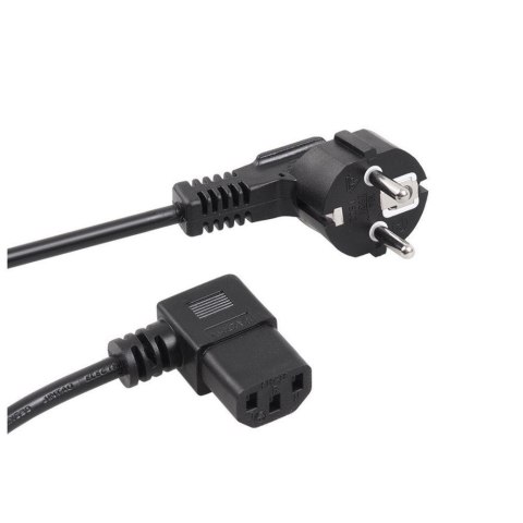 Kabel zasilający kątowy Maclean MCTV-803 3 pin 3m wtyk EU Maclean Kabel zasilający kątowy Maclean MCTV-803 3 pin 3m wtyk EU Maclean