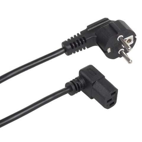 Kabel zasilający kątowy Maclean MCTV-854 3 pin 3m wtyk EU Maclean Kabel zasilający kątowy Maclean MCTV-854 3 pin 3m wtyk EU Maclean