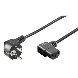 Kabel zasilający kątowy Manhattan C13/IEC320 Schuko 2m czarny Manhattan