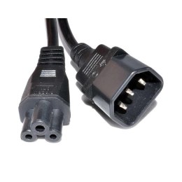 Kabel zasilający / przedłużacz Manhattan C14/C5 1,8m czarny Manhattan