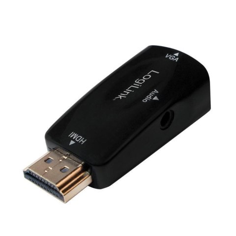 Konwerter HDMI LogiLink CV0107 HDMI (M) na VGA (F), audio 3,5mm jack LogiLink Konwerter HDMI LogiLink CV0107 HDMI (M) na VGA (F), audio 3,5mm jack LogiLink