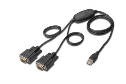 Konwerter USB 2.0 DIGITUS DA-70158 2xRS232, 1,5m Digitus Konwerter USB 2.0 DIGITUS DA-70158 2xRS232, 1,5m Digitus