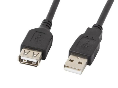 Przedłużacz USB 2.0 Lanberg AM-AF 1,8m czarny LANBERG Przedłużacz USB 2.0 Lanberg AM-AF 1,8m czarny LANBERG