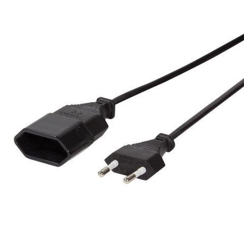 Przedłużacz kabla zasilającego LogiLink CP123 Euro CEE 7/16 czarny 2m LogiLink Przedłużacz kabla zasilającego LogiLink CP123 Euro CEE 7/16 czarny 2m LogiLink