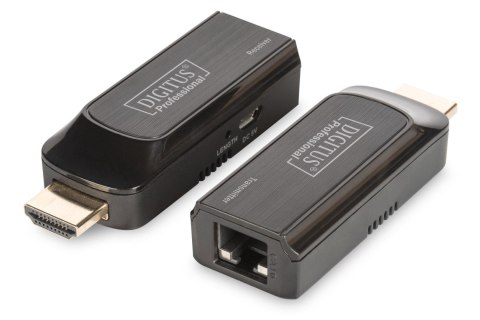 Przedłużacz/Extender mini DIGITUS HDMI 50m po skrętce Cat.6 1080p 60Hz FHD HDCP 1.2 audio (zestaw) Digitus
